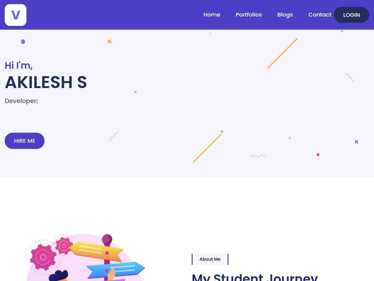 AKILESH S Website